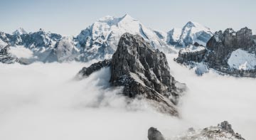 Clouds Covering Mountains